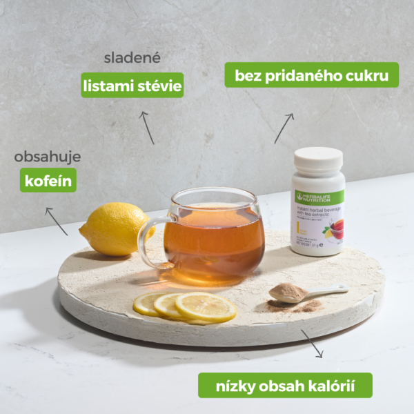 Instantný bylinný čaj s citrónovou príchuťou 51g
