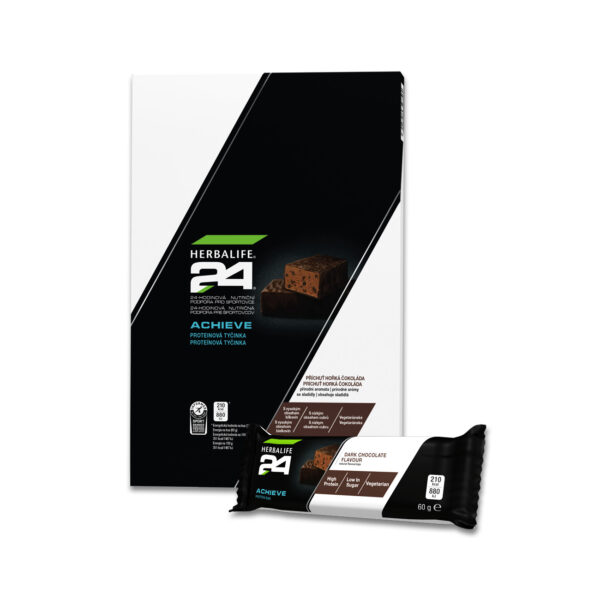 H24 Proteínové tyčinky Achieve s príchuťou horkej čokolády