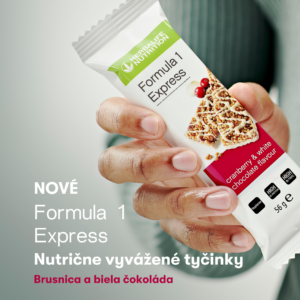 Formula 1 Express Nutrične vyvážené tyčinky - Brusnica a biela čokoláda